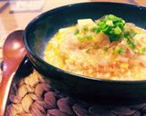体に染み入る☆玉子豆腐味噌粥作り方4写真