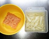 時短♪牛蒡と鶏ミンチの甘辛炒め☆作り方1写真