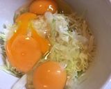 キャベツと煎り酒のジューシーだし巻き卵作り方1写真