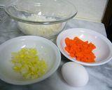 にんじんとご飯のガレット作り方1写真
