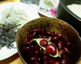 赤そら豆とおじゃこと昆布ごはん～♪作り方1写真