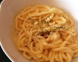 簡単ランチ♪クリームチーズの釜玉うどん作り方5写真