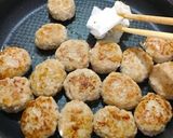 豚挽き肉で♪ふわふわお豆腐入りつくね作り方6写真
