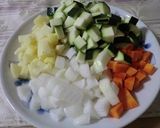野菜の味ギュッ☆かあさんのミネストローネ作り方1写真