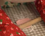 くまでもつくれる☆かんたん桃色ニラ饅頭❤作り方10写真