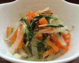 水菜ともやしの野菜たっぷりナムル☆作り方5写真