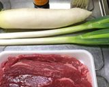 暑さに負けるな！牛ロースのさっぱり焼肉！作り方1写真