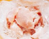 ♡とりムネと小松菜のガーリック醤油炒め♡作り方1写真