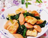 ♡とりムネと小松菜のガーリック醤油炒め♡作り方7写真