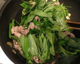 簡単！空芯菜と豚肉のガーリック炒め作り方5写真