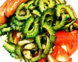 豆腐サラダ丼 ☆ トマト椎茸ゴーヤver作り方6写真
