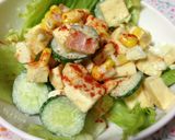 高野豆腐とコーンのコロコロサラダ作り方4写真
