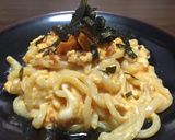 ダイエット★うにくらげのクリーム蒟蒻饂飩作り方6写真