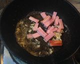 ほうれん草、舞茸、ベーコンのガリバタ炒め作り方3写真