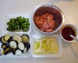ナスとセロリのケチャップ炒め作り方1写真