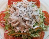 春野菜と蒸し鶏のおかずサラダ作り方5写真