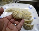 節約！キャベツの芯餃子(ニラ茎)作り方4写真
