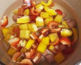塩糀で♪具沢山、夏野菜でカラフルスープ作り方1写真