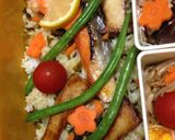 水炊きと☆焼き鮭＊高菜チャーハンのお弁当作り方10写真