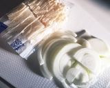 簡単◎玉えのカニカマ朝スープ作り方1写真