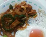 朝食に野菜とベーコン炒め作り方4写真