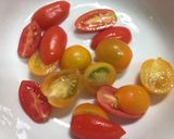 プチトマトキノコとオクラのペペロンチーノ作り方9写真