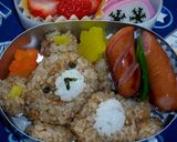 幼稚園のお弁当（リラックマ）作り方3写真