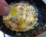 最速の納豆ともずく入り炒り卵作り方10写真