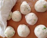 夏のおつまみにも♡枝豆チーズ平焼きパン作り方5写真