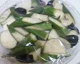 レンジで！ナスとおくらの煮浸し風作り方2写真