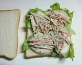 セブンのハーブサラダチキントーストサンド作り方2写真
