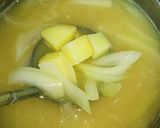 簡単♪新じゃがと新玉ねぎの味噌汁～♪作り方8写真