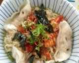 冷やしぶっかけ塩ラーメン水餃子のせ作り方5写真