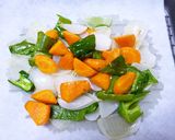 夏!酢豚風☆豚こまと野菜の甘酢あんかけ作り方7写真