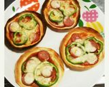 餃子の皮で♪簡単ピザ♡作り方3写真