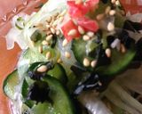 定番◎胡瓜と玉葱とわかめの酢のもの作り方3写真