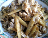 トロトロ♪豚ごぼうの生姜焼き風作り方6写真
