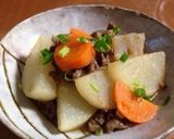 牛肉と大根 こんにゃくの煮物作り方6写真