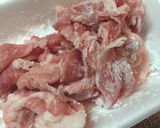 菜食主義の旨辛豚肉豆腐。作り方2写真