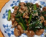 砂肝とニラの醤油麹炒め作り方5写真