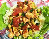 ピリ辛トマト冷麺しっかりタップリ夏野菜!作り方4写真