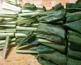 簡単　朝食！小松菜と　椎茸のお味噌汁作り方2写真
