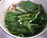 簡単　朝食！小松菜と　椎茸のお味噌汁作り方4写真