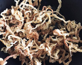 切り干し大根とゴボウと豚肉に簡単甘辛炒め作り方1写真