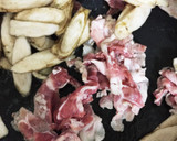 切り干し大根とゴボウと豚肉に簡単甘辛炒め作り方3写真