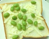 わさび風味＊枝豆のごま塩レモントースト作り方2写真