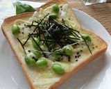 わさび風味＊枝豆のごま塩レモントースト作り方4写真