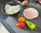 夏にサッパリ！ミニトマトチャーハン作り方1写真