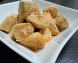 健康おやつ！かぼちゃにきな粉をかけました作り方3写真