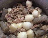 豚肉と小芋とコンニャクの煮物作り方2写真